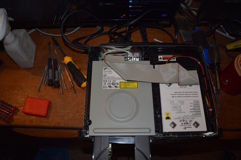 A console gets worked on at 8-Bit And Up